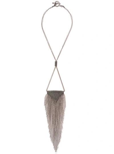 Fabiana Filippi Metallic Fringed Necklace