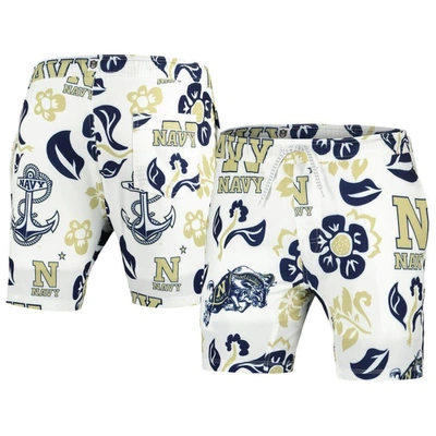 WES & WILLY WES & WILLY  WHITE NAVY MIDSHIPMEN VAULT TECH SWIMMING TRUNKS