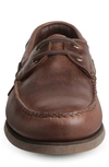 Allen Edmonds Force 10 Boat Shoe In Chocolate