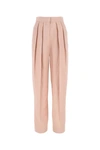 Stella Mccartney Pleated Front High-waisted Wide-leg Pant In Pink