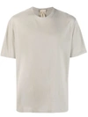 Ten C Logo-patch Cotton T-shirt In Grey