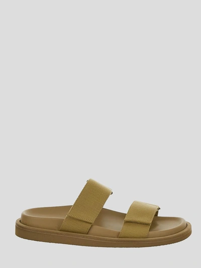 Uma Wang Open Back Sandal In Brown