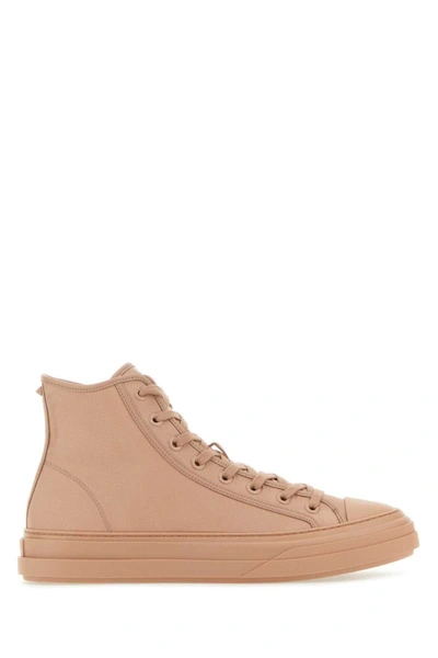 Valentino Garavani High-top Lace-up Sneakers In Pink