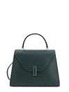 Valextra Iside Mini Leather Handbag In Green