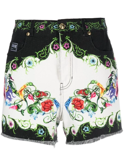 Versace Jeans C Panel Shorts Clothing In G03 White/gold