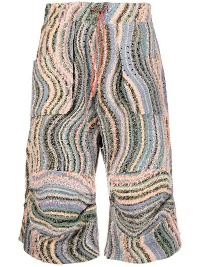 Vitelli Swirl-print Knit Shorts In Multicolor