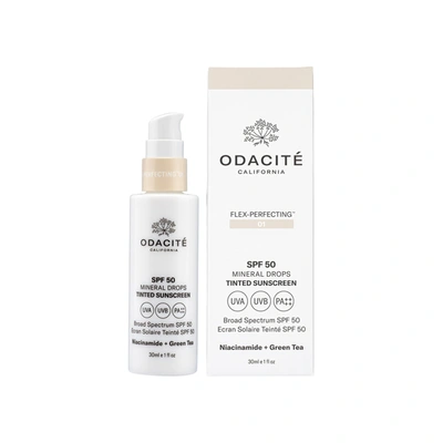Odacite Spf 50 Flex-perfecting™ Mineral Drops Tinted Sunscreen In 01 Fair