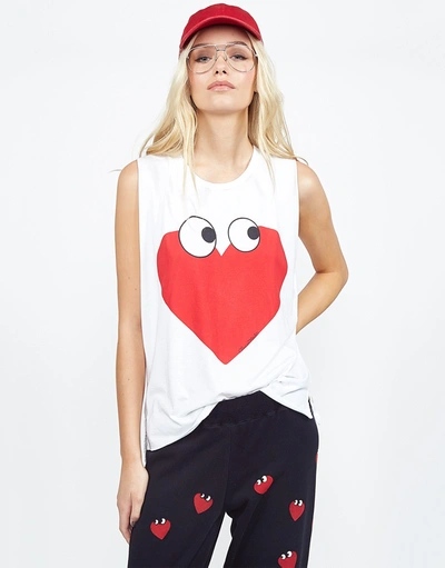 Lauren Moshi Kel Heartface In White