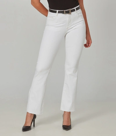 Lola Jeans Billie-wht High Rise Bootcut Jeans In White