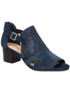 Bella Vita Illiana Womens Leather Perforated Block Heel In Multi