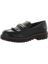 FRANCO SARTO LIMIT MOC WOMENS FAUX LEATHER CHAIN LOAFERS
