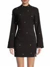 Likely Phillips Crystal-embellished Minidress In Black