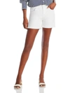 7 For All Mankind Low-rise Stretch Denim Rolled Shorts In White