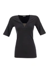 Brunello Cucinelli Monili-embellished T-shirt In Anthracite