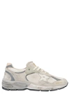 Golden Goose White Low-top Sneakers With Suede Inserts And Side Star In Leather Man In Gray