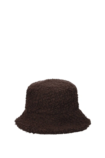 Lanvin Hats Wool Brown