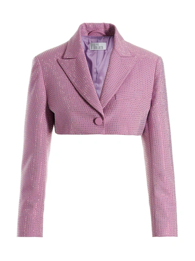Giuseppe Di Morabito Sequin Cropped Jacket Jackets Pink