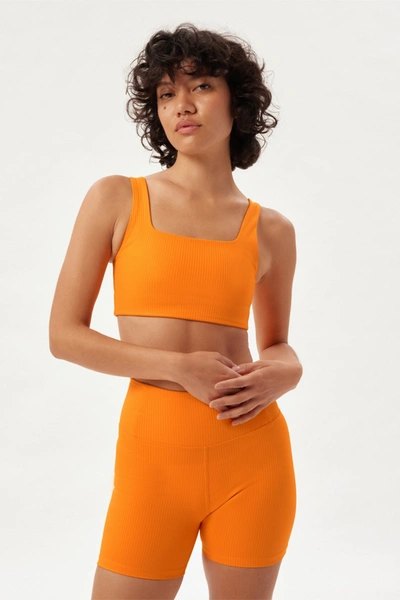 Girlfriend Collective Heat Rib Tommy Cropped Bra