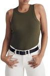 Madewell Brightside Tank Top In Loden