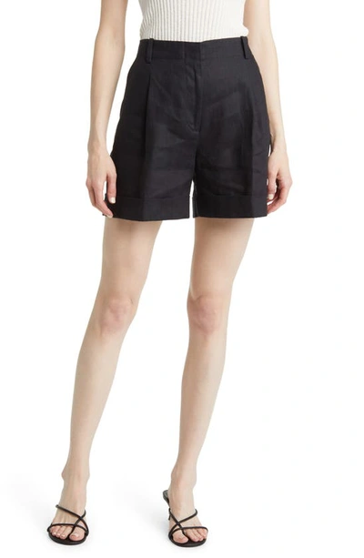 & Other Stories Linen Chino Shorts In Black