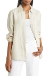 & Other Stories Oversize Linen Button-up Shirt In Natural Linen
