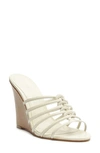 Schutz Octavia Wedge Sandal In Pearl