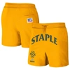 STAPLE NFL X STAPLE GOLD GREEN BAY PACKERS THROWBACK VINTAGE WASH FLEECE SHORTS