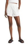 BLANKNYC EYELET EMBROIDERED COTTON SHORTS