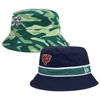 New Era Navy Chicago Bears Reversible Bucket Hat In Navy