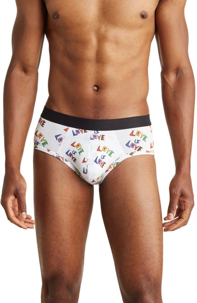 Meundies Stretch Briefs In Love Is Love 2.0