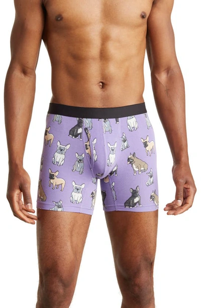 Meundies Stretch Boxer Briefs In Pardon My Frenchies