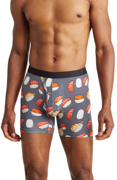 Meundies Stretch Boxer Briefs In Sashi-me