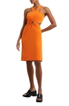 FRENCH CONNECTION ECHO O-RING CUTOUT SHEATH DRESS