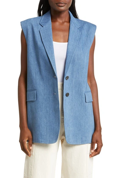 Frame Oversized Suiting Vest In Meadow