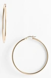 Roberto Coin Medium 18k Yellow Gold Hoop Earrings In Yellow