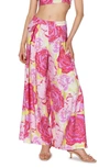 SOMETHING NEW FLORAL PLEATED HIGH WAIST PALAZZO PANTS