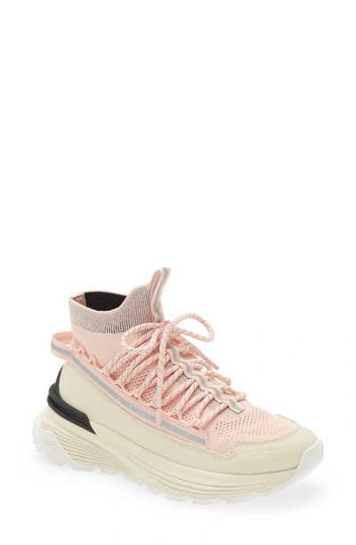 Moncler Monte Runner High Top Sneaker In Light Pink
