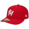 NEW ERA NEW ERA SCARLET MIAMI MARLINS LOW PROFILE 59FIFTY FITTED HAT