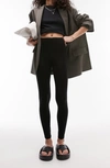 Topshop Basic Ankle Legging In Black In Black