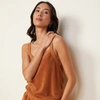 Monrow Terry Cloth Tank In Coconut