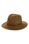 Rag & Bone City Straw Fedora In Olivo