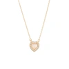 Adornia Fine Adornia Heart Halo Necklace 14k Gold Vermeil In Silver