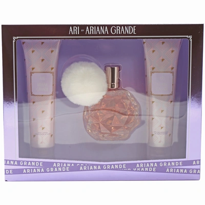 Ariana Grande Ari By  Set 3.4edp/ 3.4 Bl/3.4 Sg In Pink