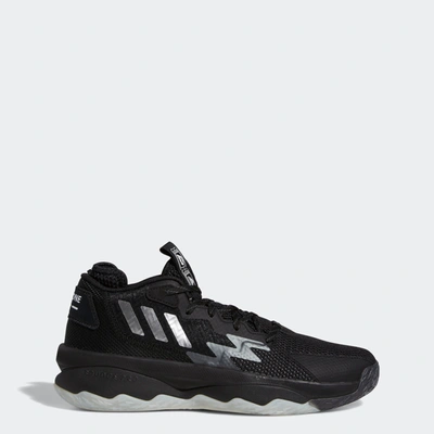 Adidas Originals Adidas Dame 8 Basketball Shoes In Black/grey/white