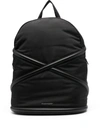 Alexander Mcqueen The Harness Logo Backpack In Black
