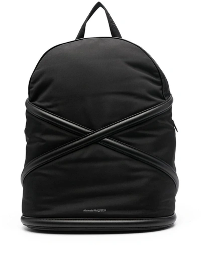 ALEXANDER MCQUEEN ALEXANDER MCQUEEN THE HARNESS LOGO BACKPACK BAGS