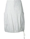 BASSIKE drawstring skirt,DRYCLEANONLY