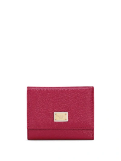 Dolce & Gabbana Dauphine Wallet Accessories In Pink &amp; Purple