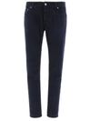 Jacob Cohen Men's Embroidered Jeans With Foulard In Blue