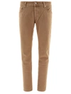 Jacob Cohen Men's Embroidered Jeans With Foulard In Brown